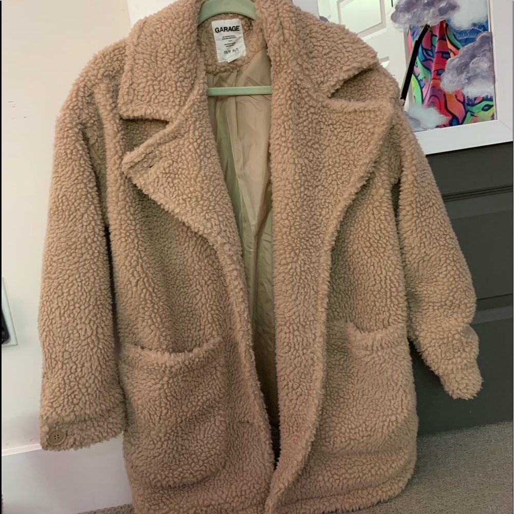 Tan Puffy Coat/jacket